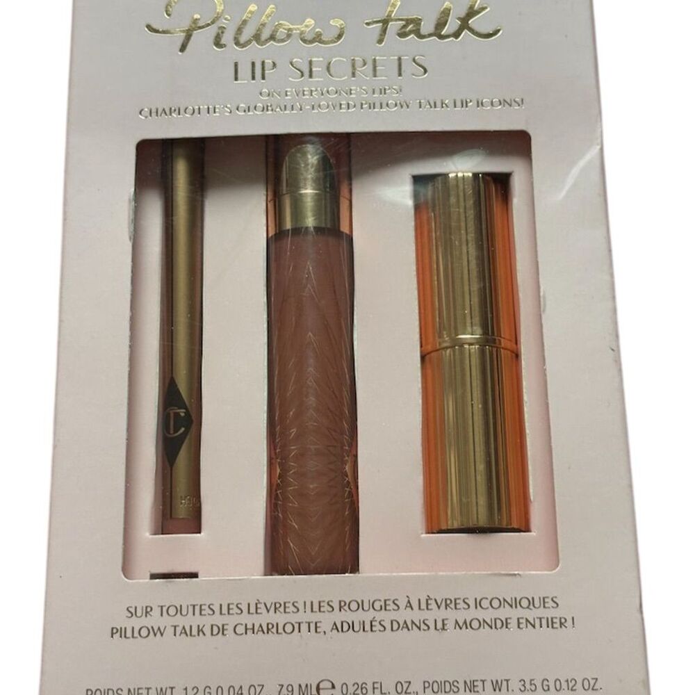 Charlotte Tilbury Pillow Talk Lip Secrets Set 3-Piece Multicolor Makeup